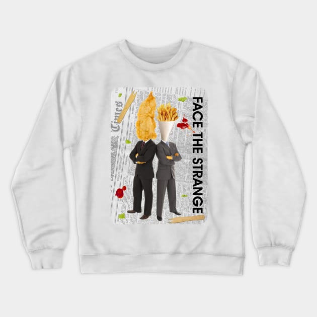 Fish & Chips Crewneck Sweatshirt by FaceTheStrange